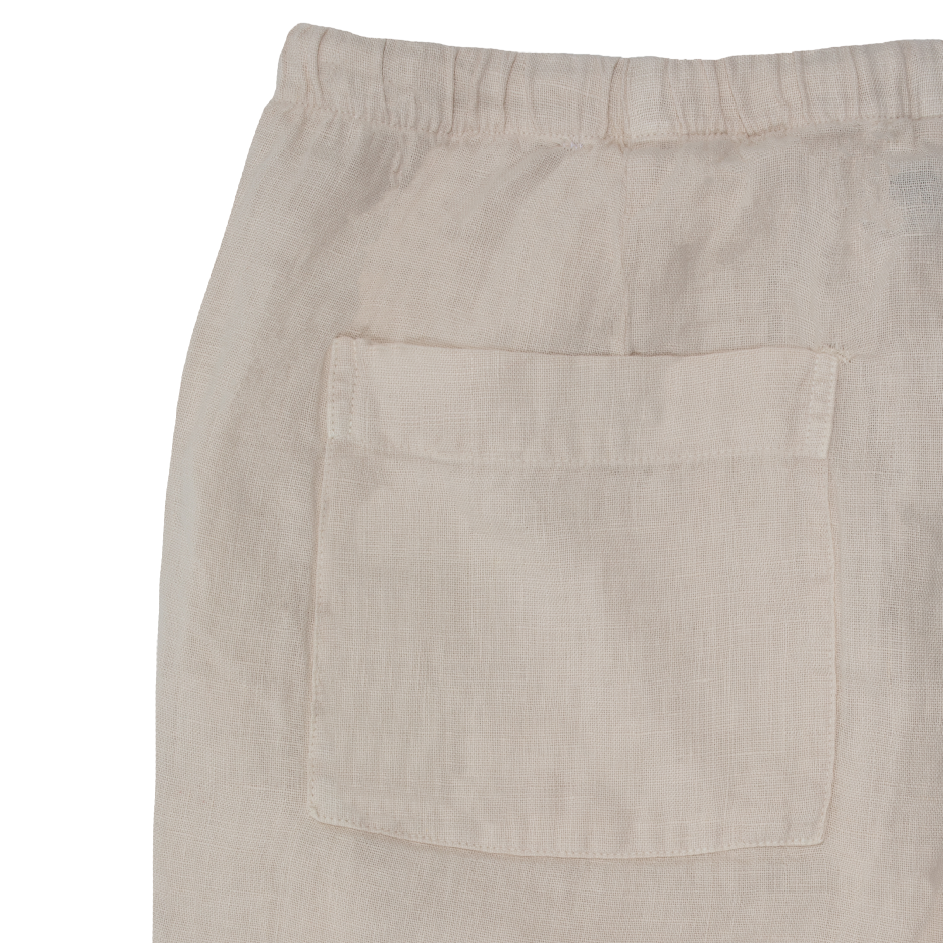 Little Dume Trouser Back Pocket in Natural